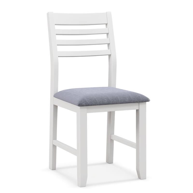 Gymax Wooden Dining Chair Set of 2 Kitchen Side Chairs w/ Rubber Wood