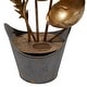preview thumbnail 8 of 8, Gold Iron Rustic Fountain 29 x 14 x 8 - 14 x 8 x 29