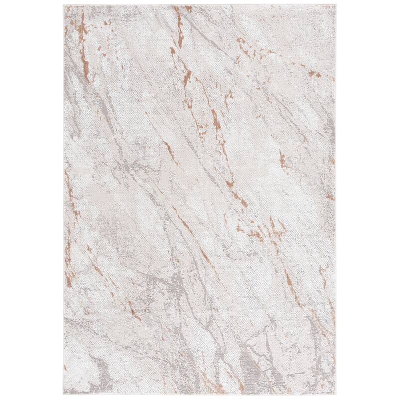 SAFAVIEH Parker Tinnie Modern & Contemporary Rug - 4' x 6' - Taupe/Grey Gold