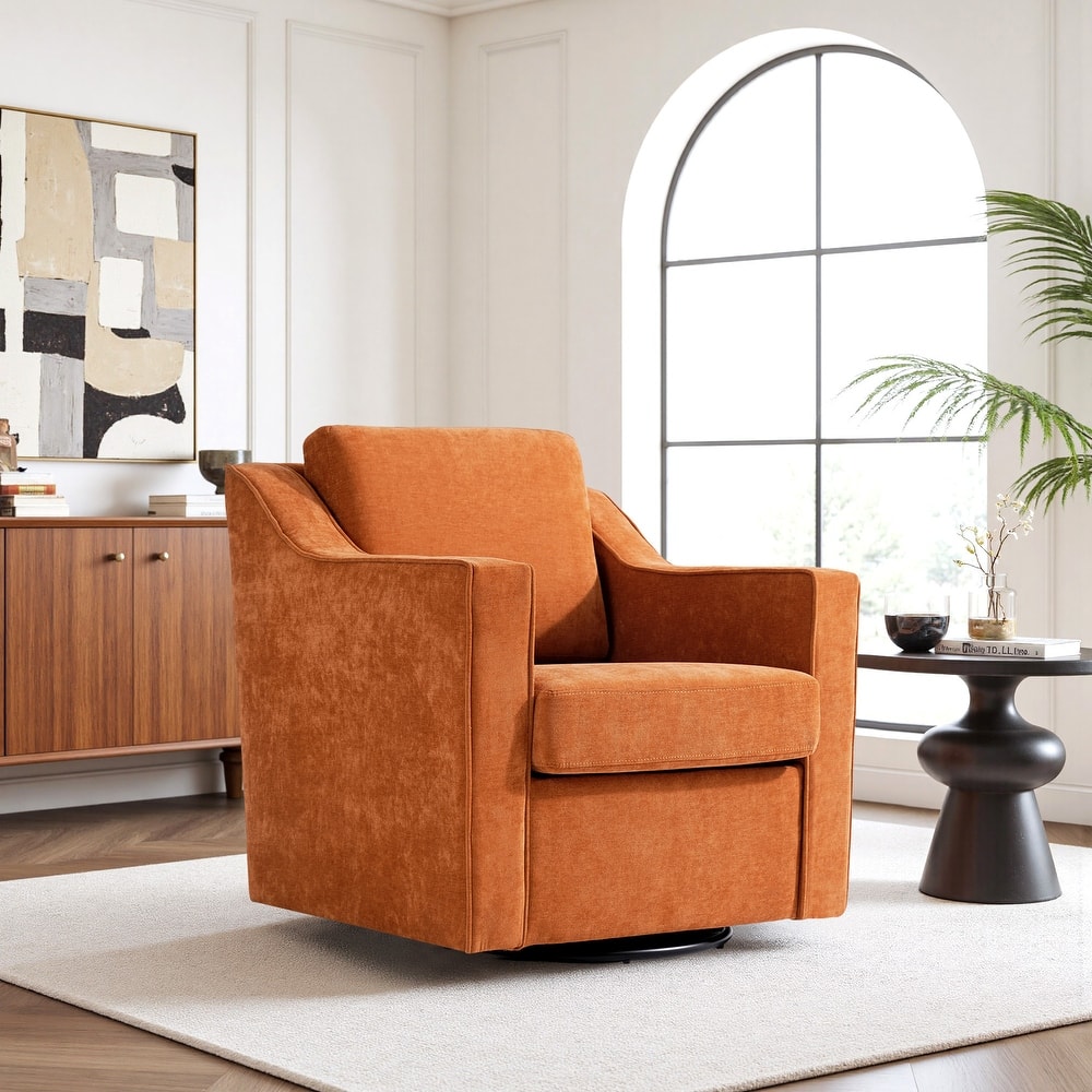 Modern 30.5" W Swivel Armchair Accent chair