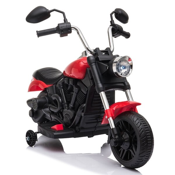 kids electric motorcycle with training wheels