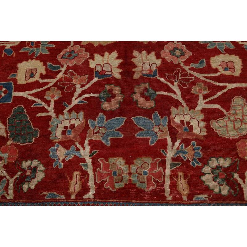 Pre-1900 Vegetable Dye Sultanabad Ziegler Persian Area Rug Handmade - 13'6" x 23'6"