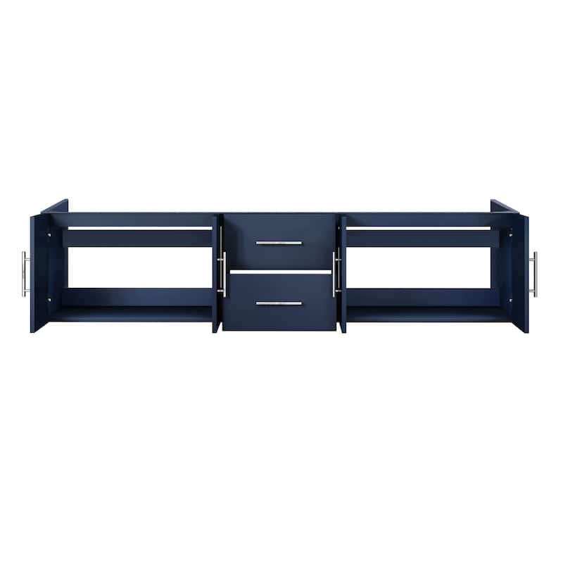 Geneva 80 in. W x 22 in. D Navy Blue Double Bath Vanity