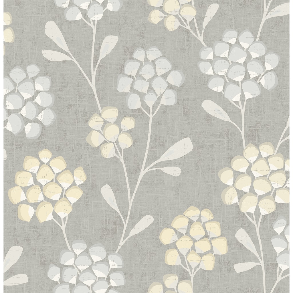 A-Street Prints Citrine Scandi Flora Wallpaper