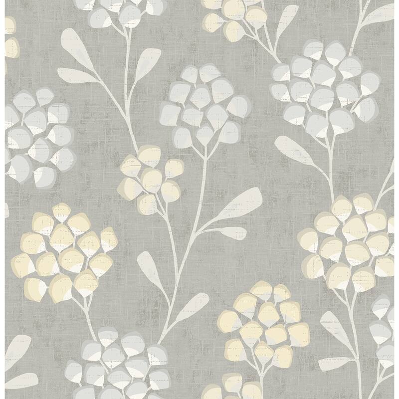 A-Street Prints Citrine Scandi Flora Wallpaper