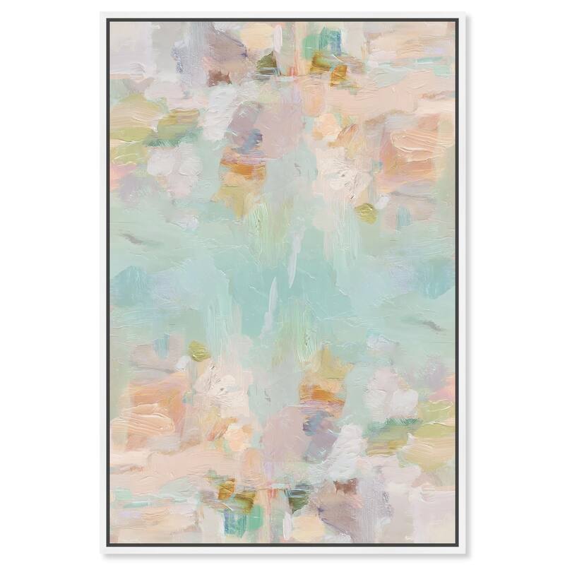 Expressive Swirls Canvas by Art Remedy - White - 24" x 36"