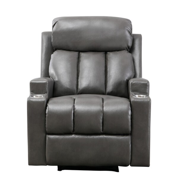 single leather recliner