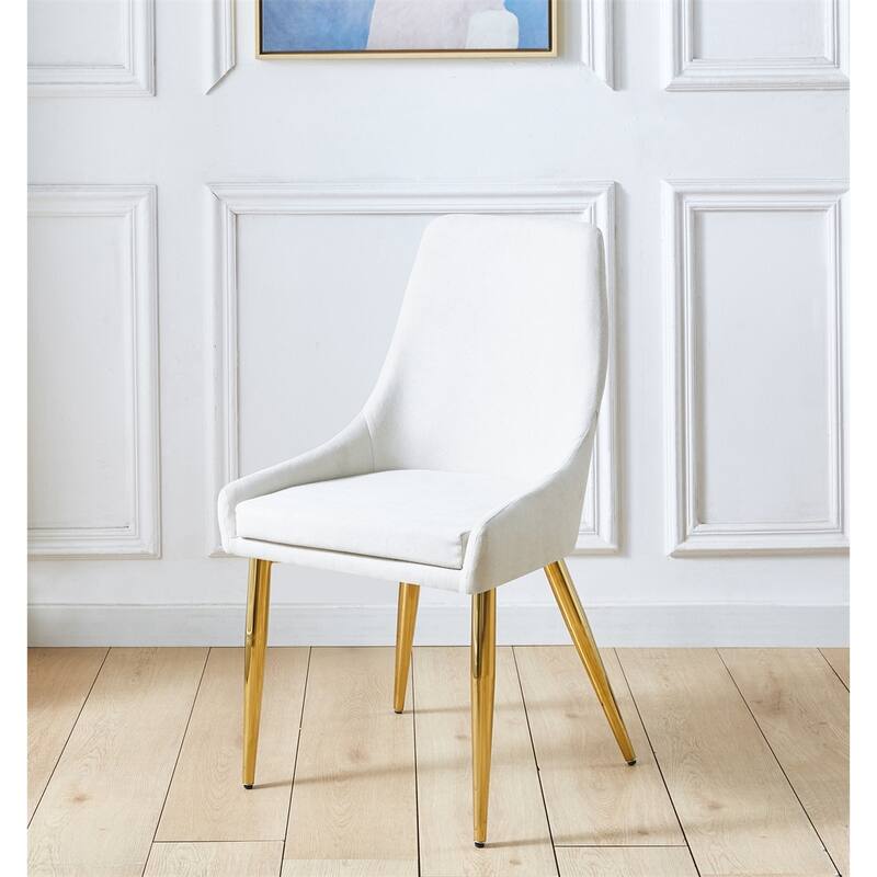 Upholstered Armless Accent Dining Chairs (Set of 2)