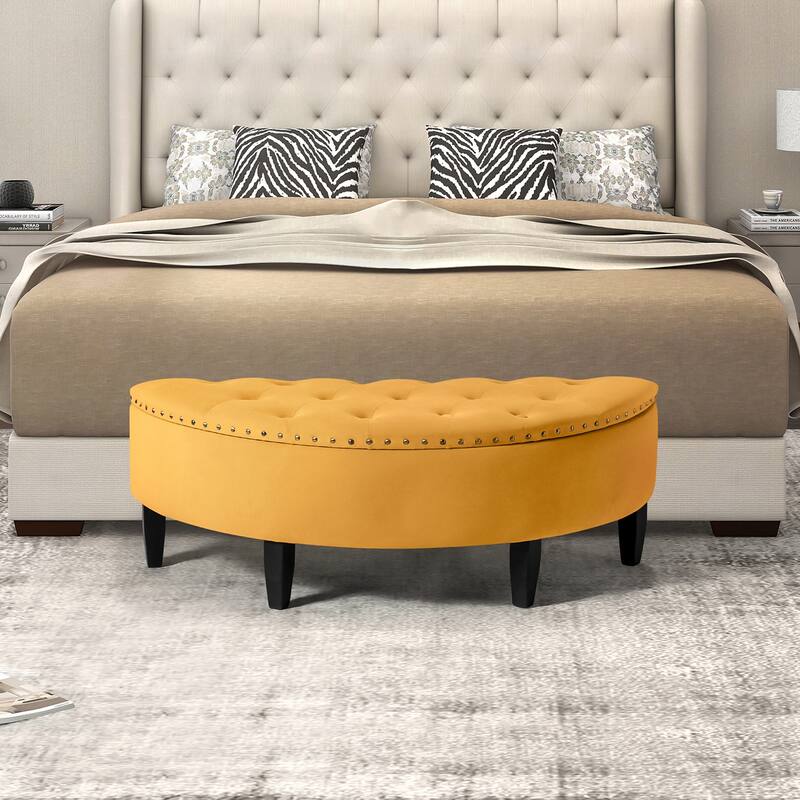 Iiuvai 43.3" Wide Bedroom Bench with Storage