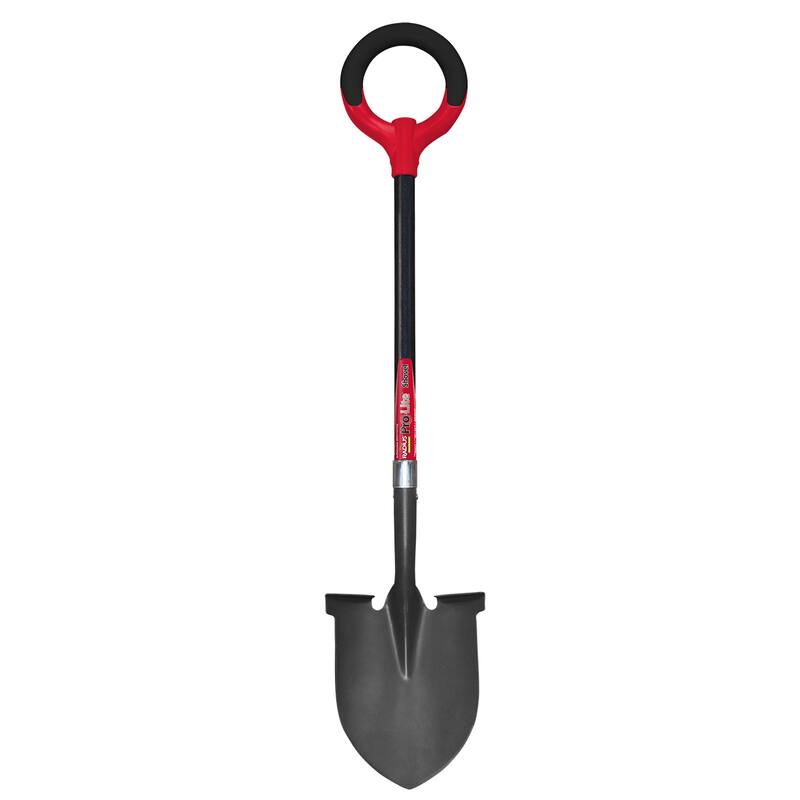 Radius Garden 25202 Pro-Lite Carbon Steel Shovel - Red