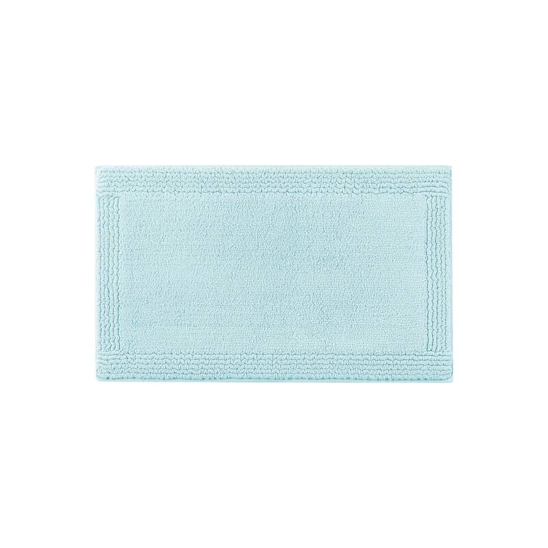 1 PCS 20x30" Cotton Tufted 3000 GSM Reversible Bath Rug Charcoal