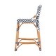 preview thumbnail 4 of 29, Creanly 25.25"H Seat Rattan Counter Stool with Back