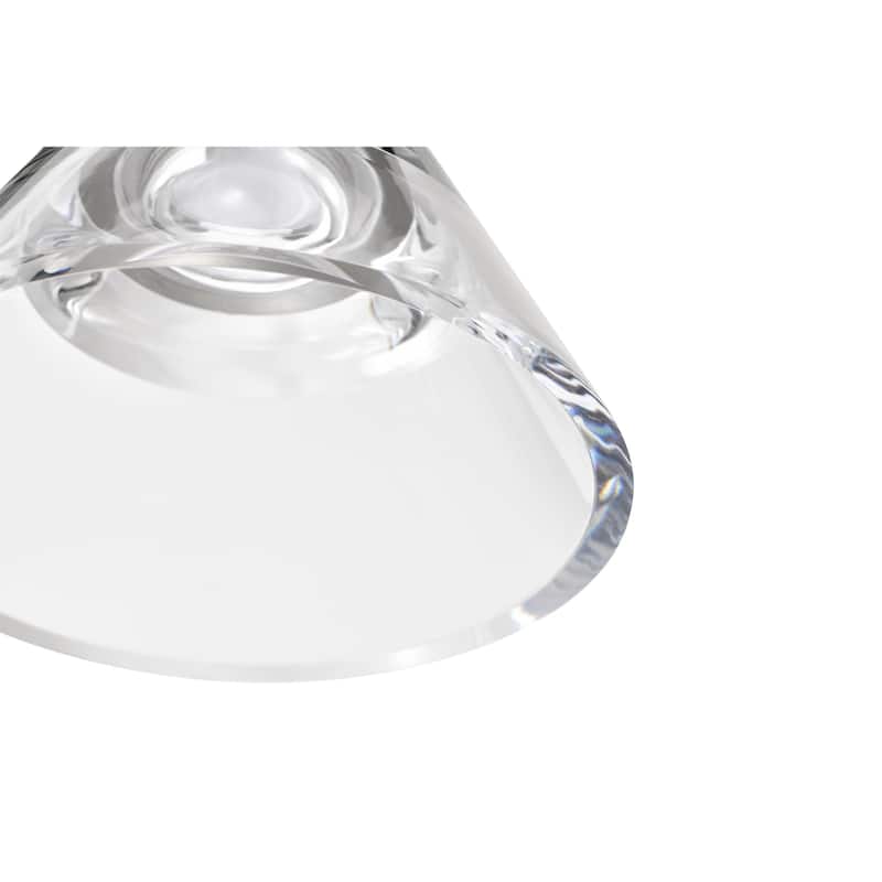 4-Light Matte Black and Brushed Nickel Kitchen Island Light with Acrylic Shades - Matte Black and Brushed Nickel