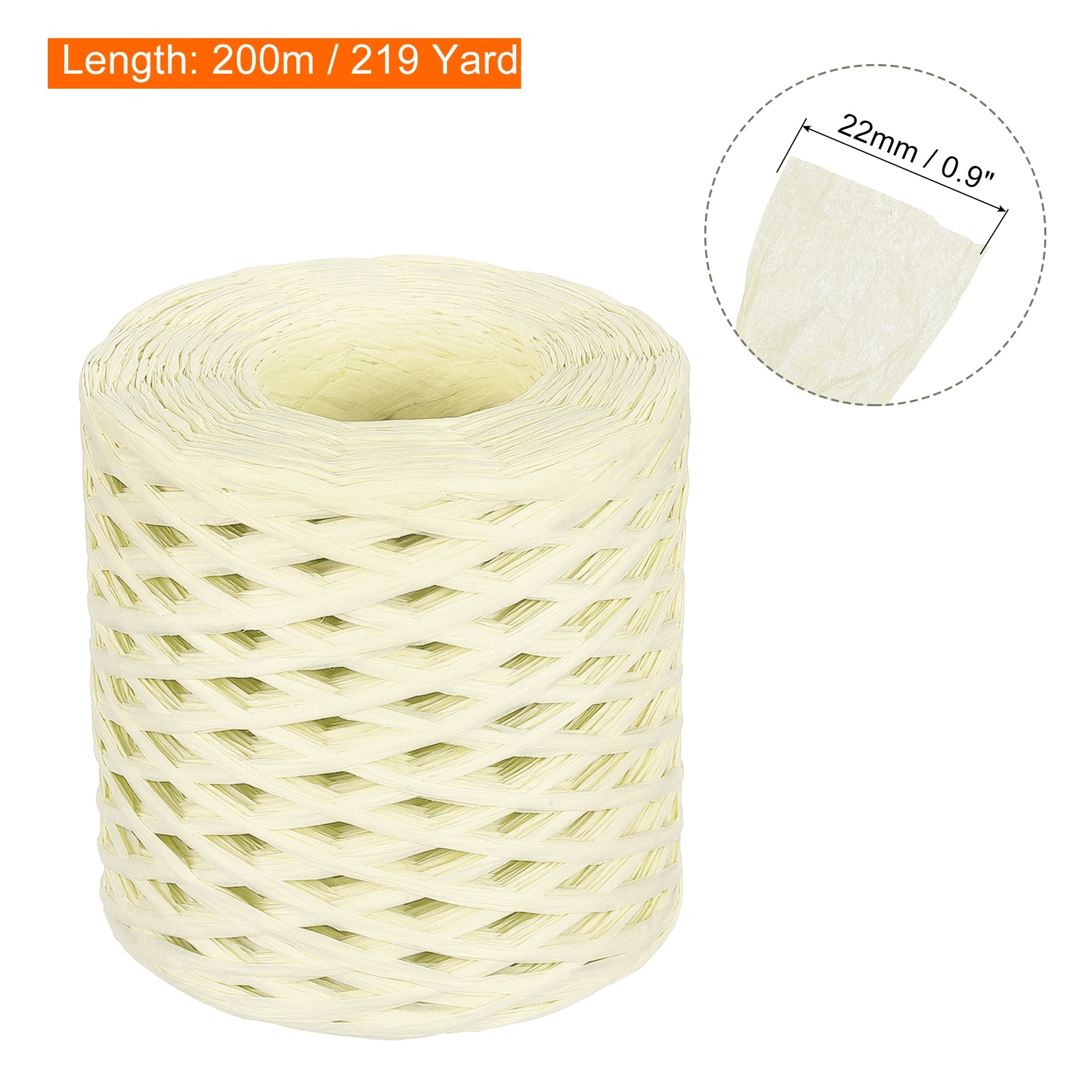 Raffia Paper Craft Rope 200m Length Handmade for DIY Decoration