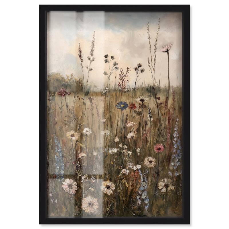 Field of Forgotten Dreams II Shadowbox by Art Remedy - Black - 16" x 24"