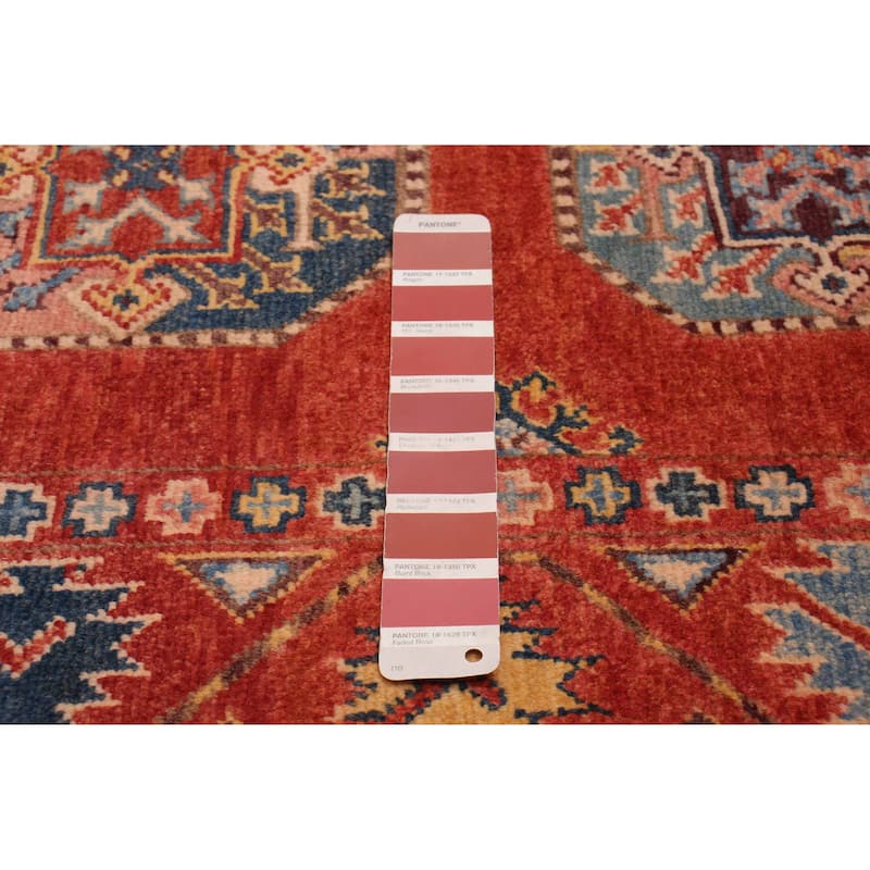 ECARPETGALLERY Hand-knotted Uzbek Ghazni Red Wool Rug - 2'7 x 9'5