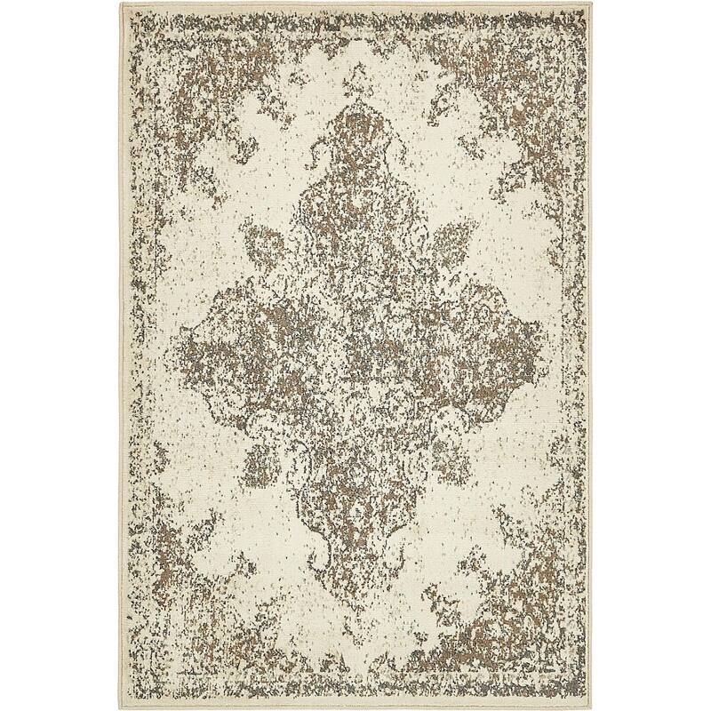 Contemporary Daisy Collection Area Rug