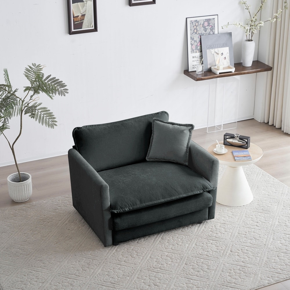Cloud Chenille Upholstered Modular Sectional Sofa with DIY Combination Design