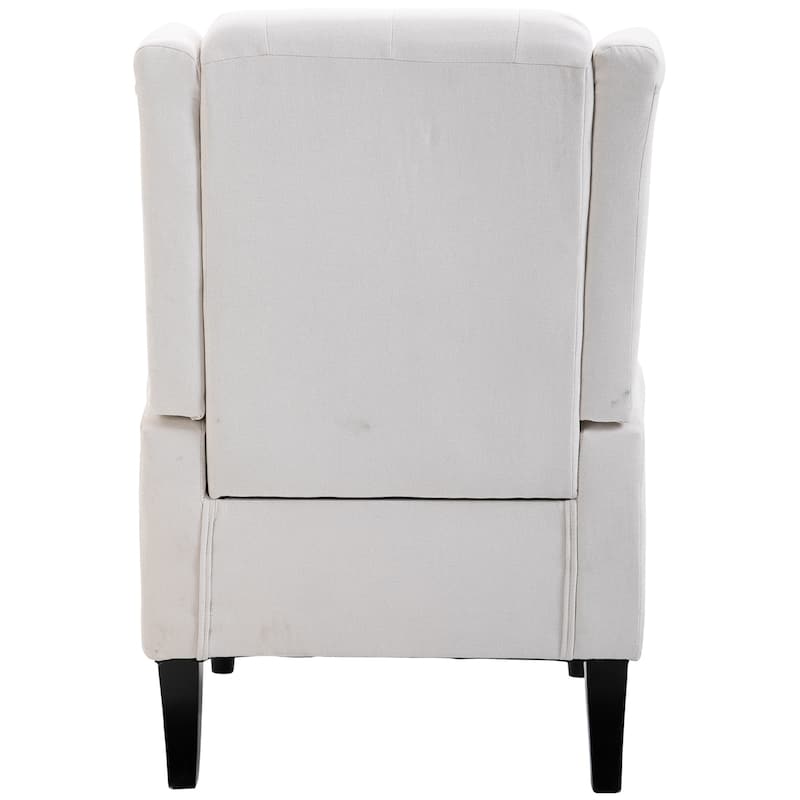 HOMCOM Copper Grove Guanta Tufted Wood Leg Accent Chair