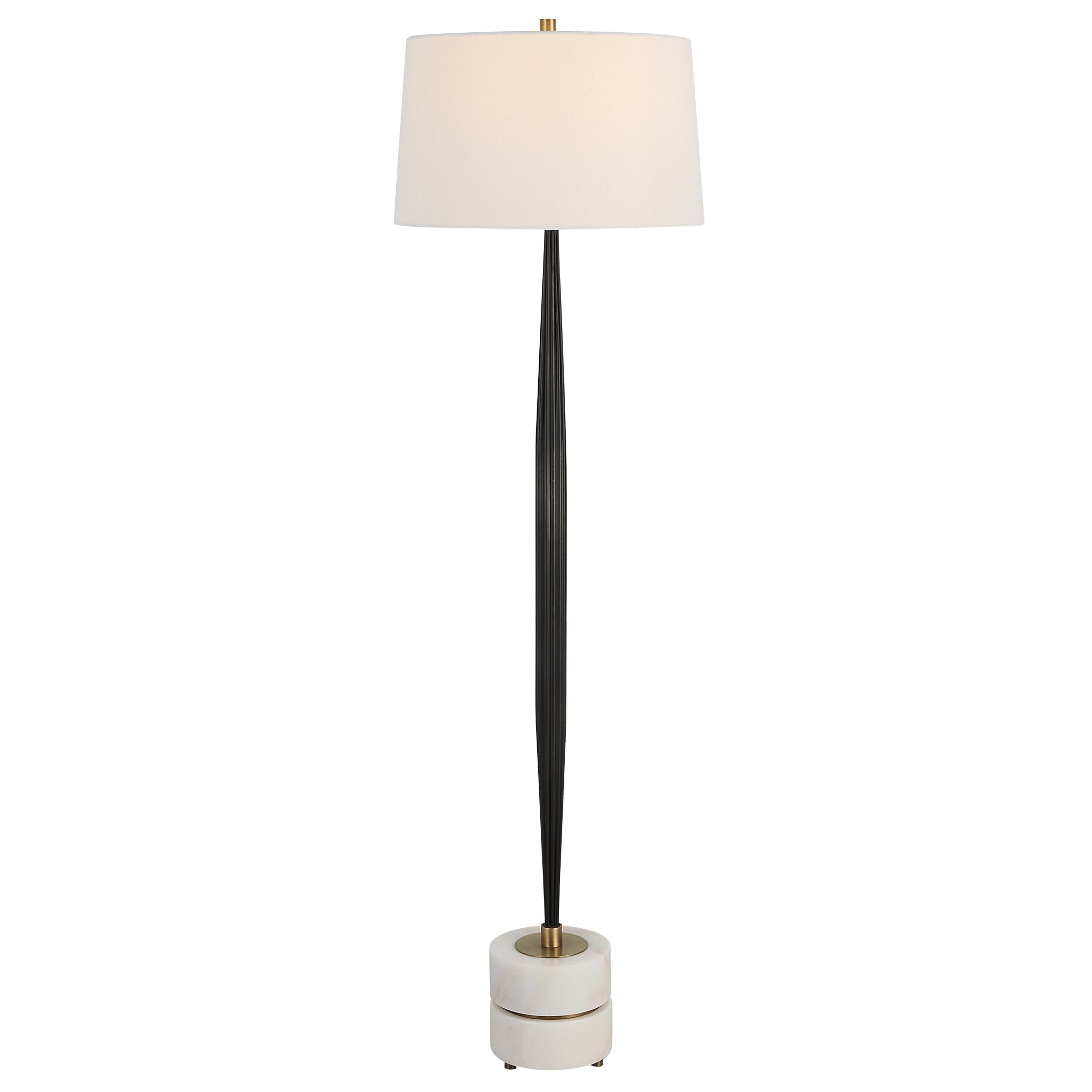 Uttermost Miraz Iron Floor Lamp - 19" dia x 65.75"
