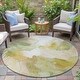 preview thumbnail 62 of 118, Machine Washable Indoor/Outdoor Abstract Dream Chantille Rug Fern - 8' x 8'