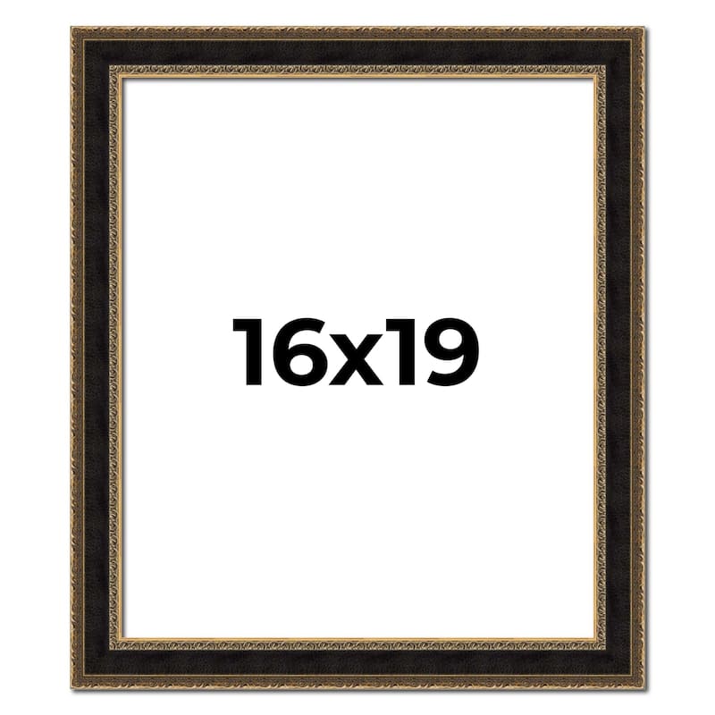 16x19 Frame Gold Antique Vintage Sold Wood Picture Frame | 1.75 Inch