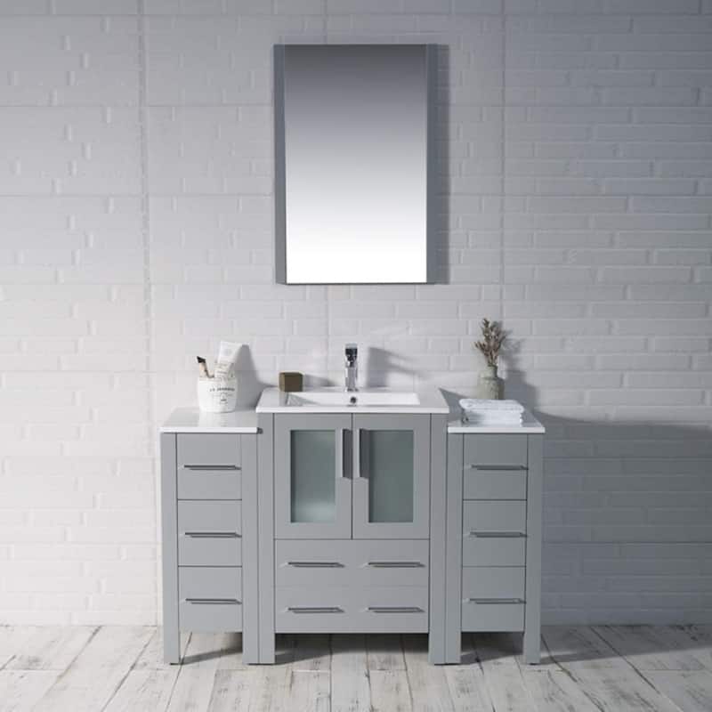 Blossom Sydney 48 Inch Solid Wood Bathroom Vanity with Sink & Cabinets