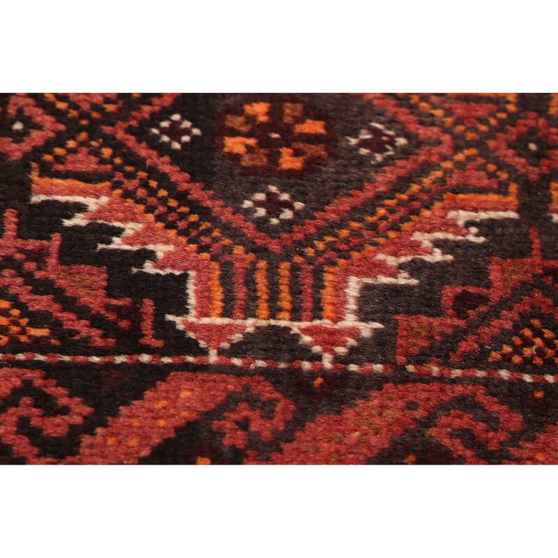 ECARPETGALLERY Hand-knotted Teimani Dark Red Wool Rug - 3'2 x 6'0