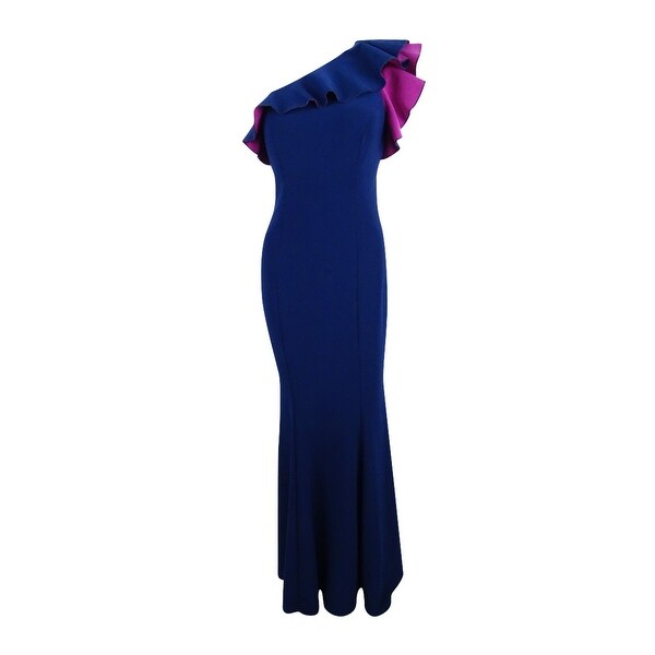 xscape navy blue gown