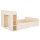 preview thumbnail 8 of 8, Full Size Platform Bed with Headboard and 1 Drawers Underneath, Wooden Storage Bedframe No Box Spring Needed