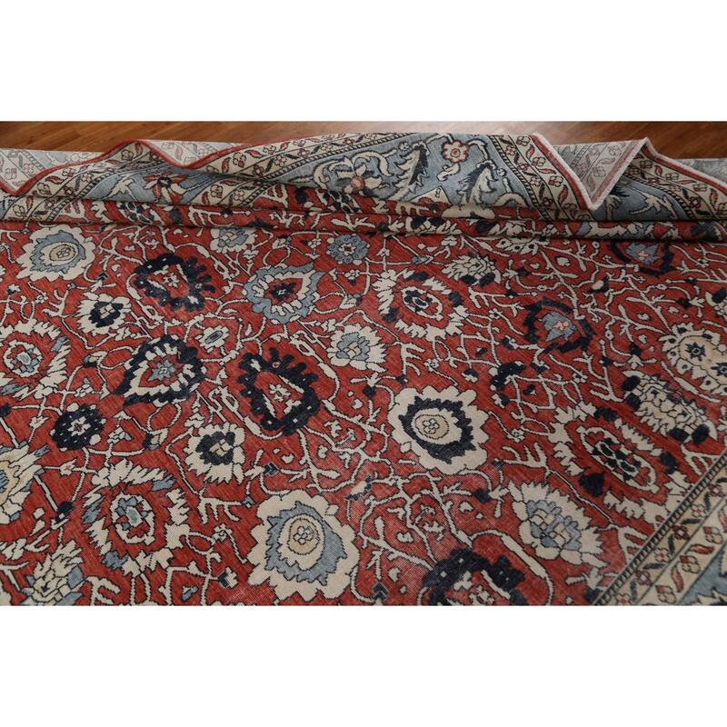 Floral Sultanabad Ziegler Turkish Oriental Wool Area Rug Hand-knotted - 9'9" x 13'0"