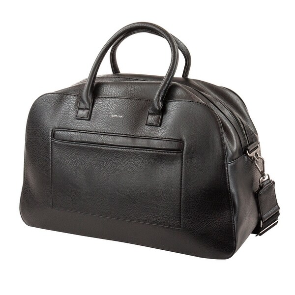 leather weekender bag with trolley sleeve