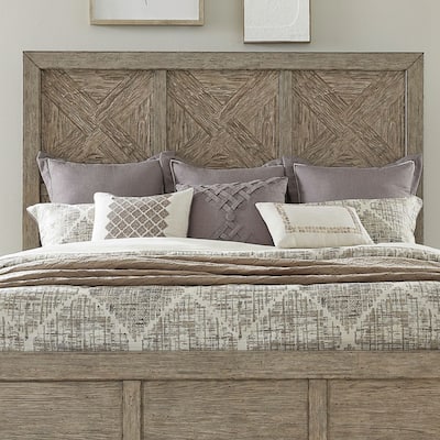 Skyview Lodge Cobblestone Wood Panel Headboard, King or Queen