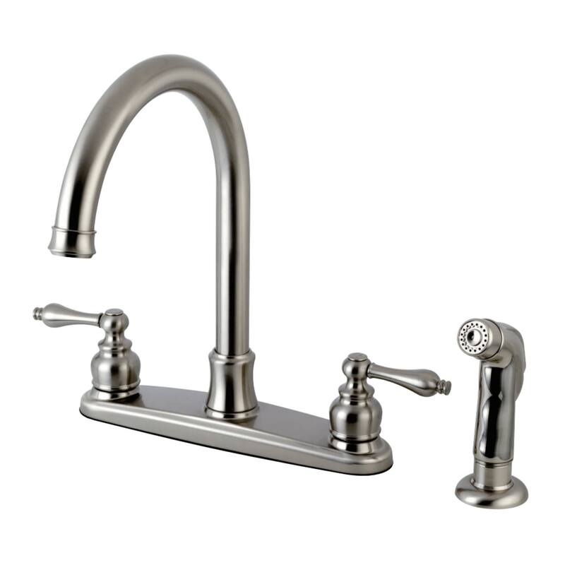 Kingston Brass Victorian 1.8 GPM Standard Kitchen Faucet - Includes - Brushed Nickel