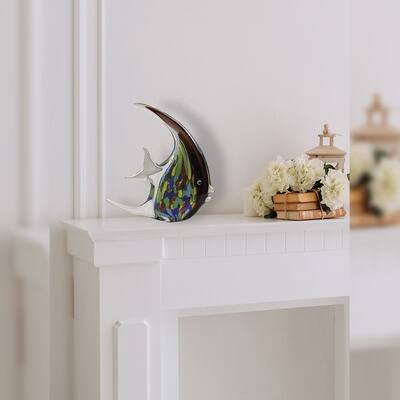 Banner Fish Handcrafted Art Glass Figurine
