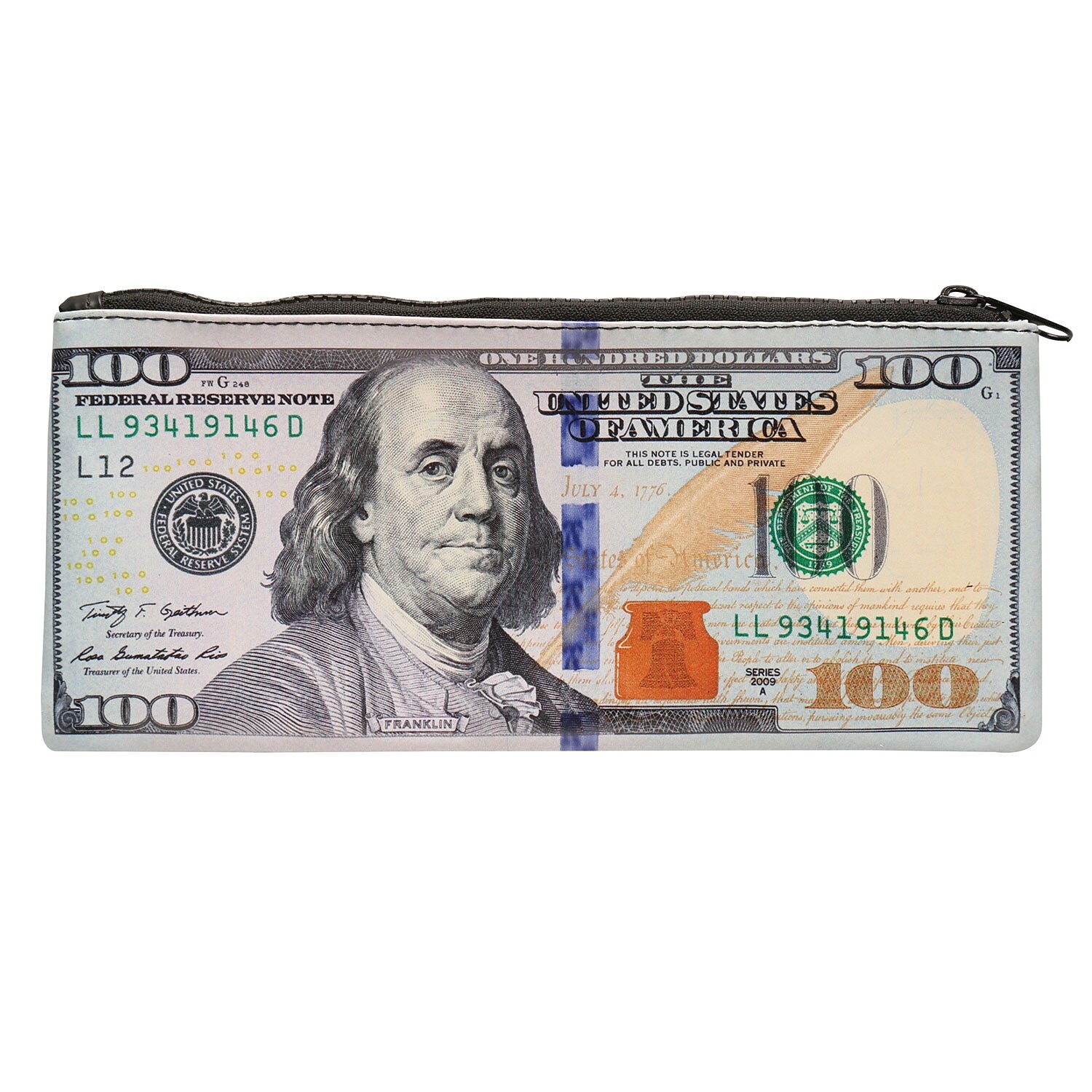 Get Wallpaper Shop 100 Bank Note Zipper Pouch Hundred Dollar Bill Print HD