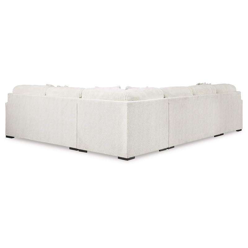Signature Design by Ashley Chessington Ivory 4-Piece Sectional with Chaise - 152"W x 106"D x 40"H