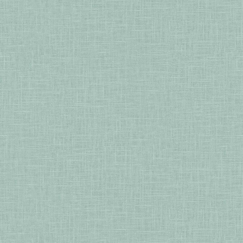Seabrook Designs Boho Rhapsody Indie Linen Embossed Vinyl Unpasted Wallpaper - 27 in. W x 27 ft. L - Blue Dusk