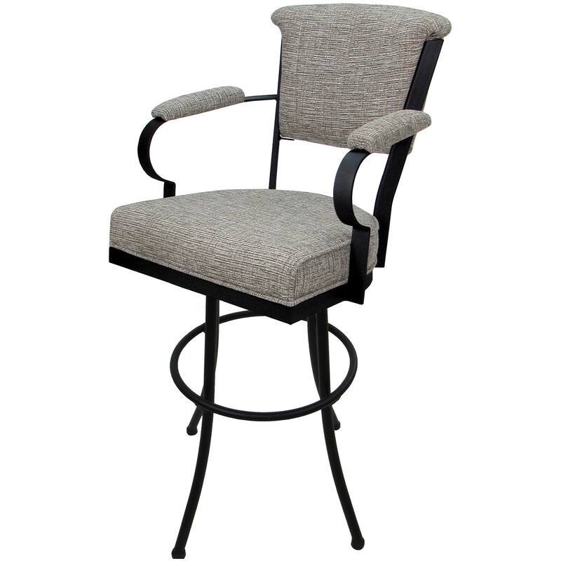Miami Extra Tall 34" Spectator Metal Bar Stool on Noam Base - 34" Seat Height