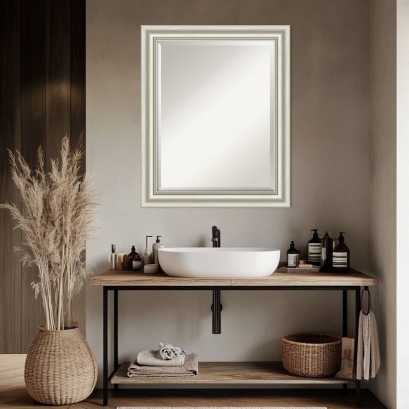 Sophia Beveled Framed Bathroom Vanity Wall Mirror