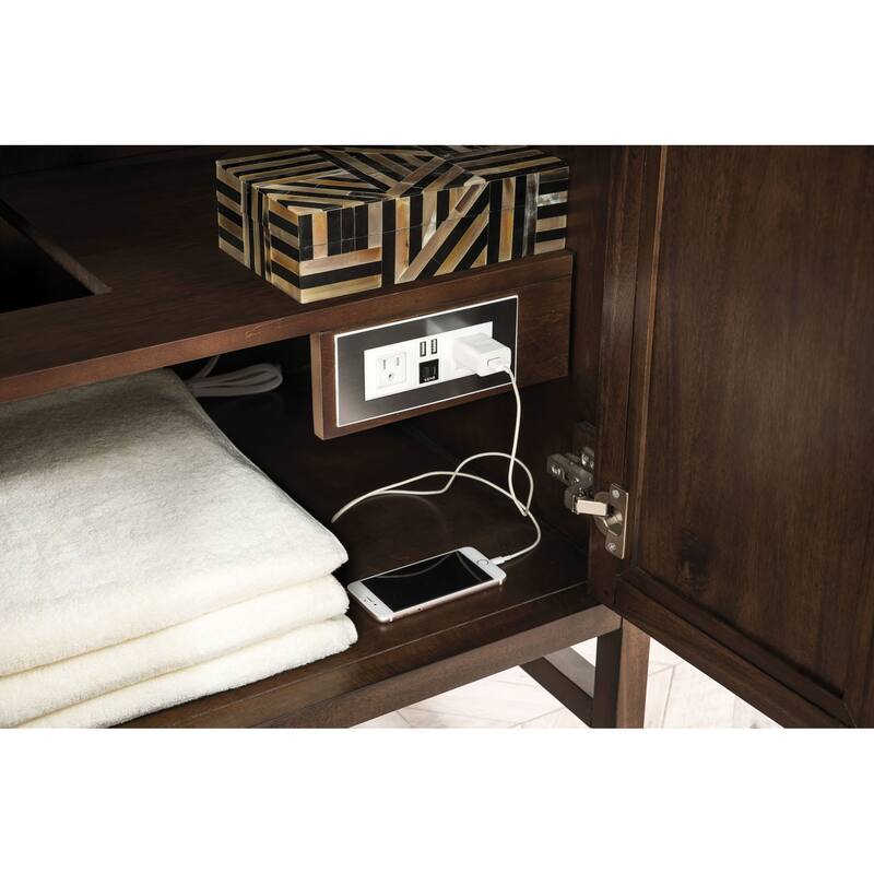 James Martin Vanities Addison 72" Double Basin Hardwood Vanity Set