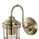preview thumbnail 10 of 15, 1-Light Industrial Wire Cage Wall Sconce Set of 2