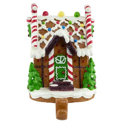 6" Gingerbread House Christmas Stocking Holder