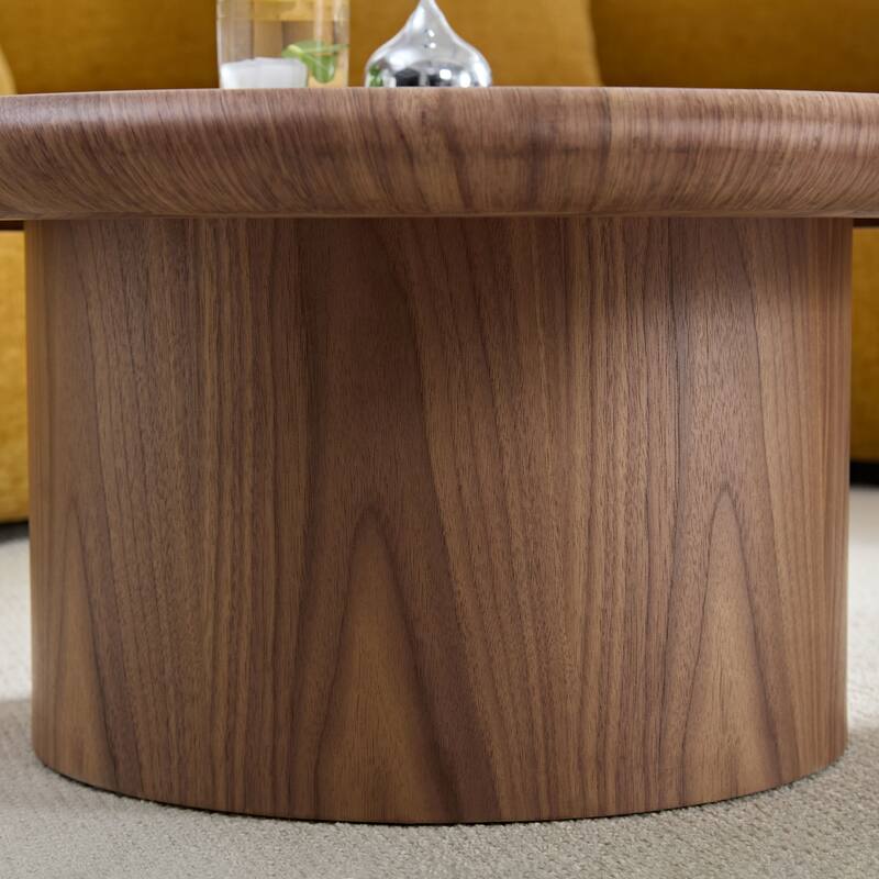 2-Piece Modern Round Coffee Table Set