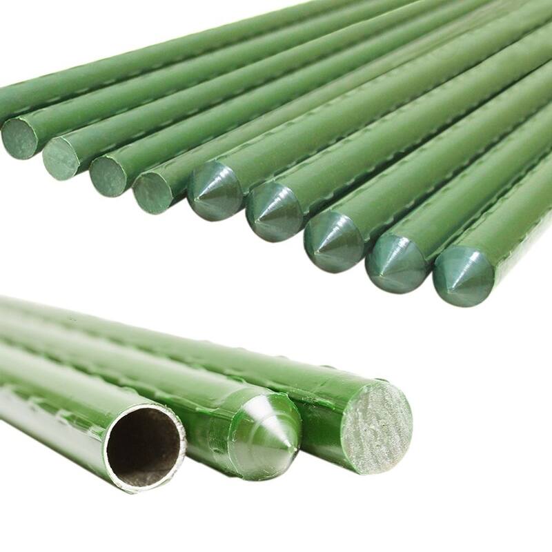 Agfabric Garden Stake, Plant Stake, Plastic Coated Steel Tube Stakes