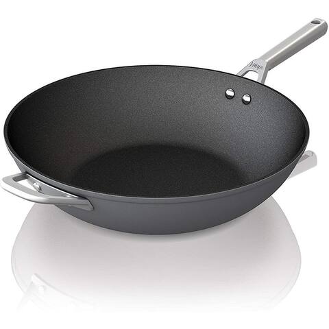 Ninja Foodi NeverStick Premium Hard-Anodized, 11-Inch Wok, Slate Grey
