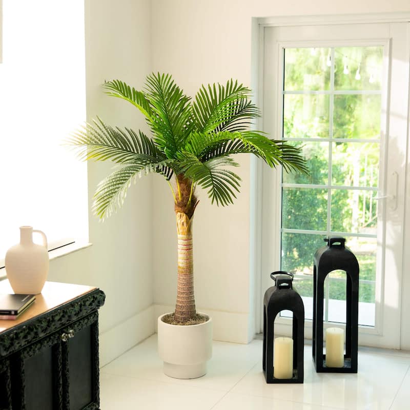 Coconut Palm Artificial Potted Tree - 5'