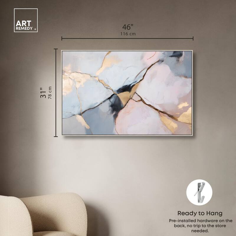 Gilded Veins Canvas by Art Remedy