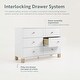 preview thumbnail 11 of 50, Storkcraft California 6 Drawer Dresser - GREENGUARD Gold Certified, Interlocking Drawer System