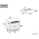preview thumbnail 3 of 4, Kappesberg Denver 2-Drawer Nightstand (set of 2) - for Bedroom